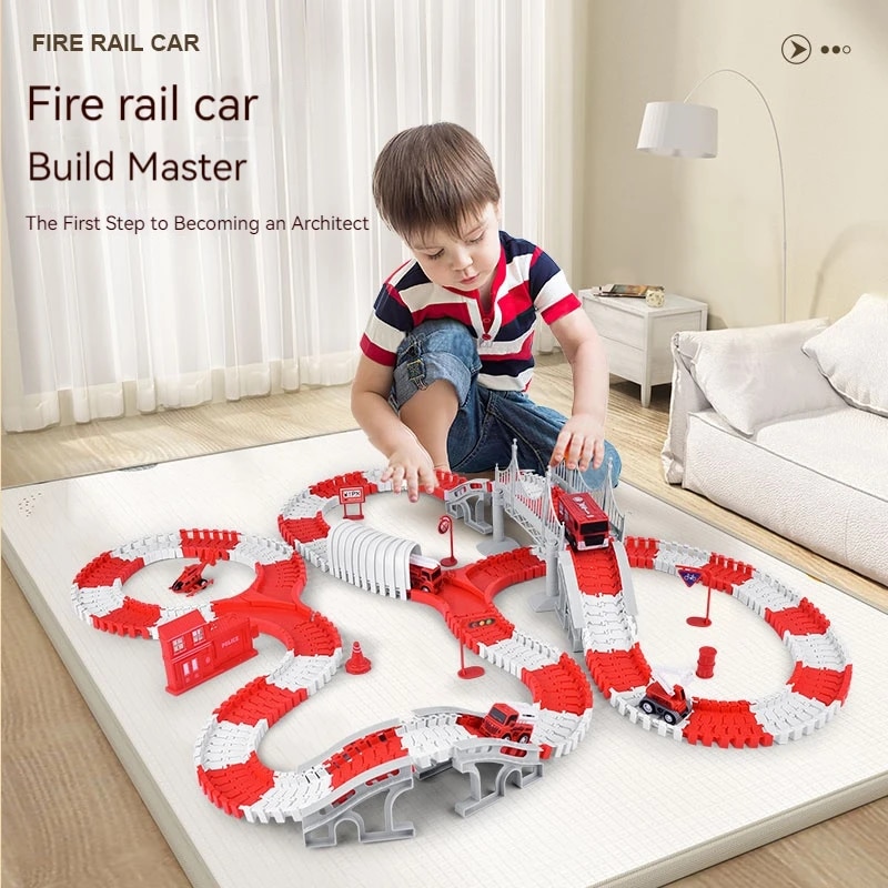 Model Kit Engine - Pista del motore dei pompieri assemblaggio