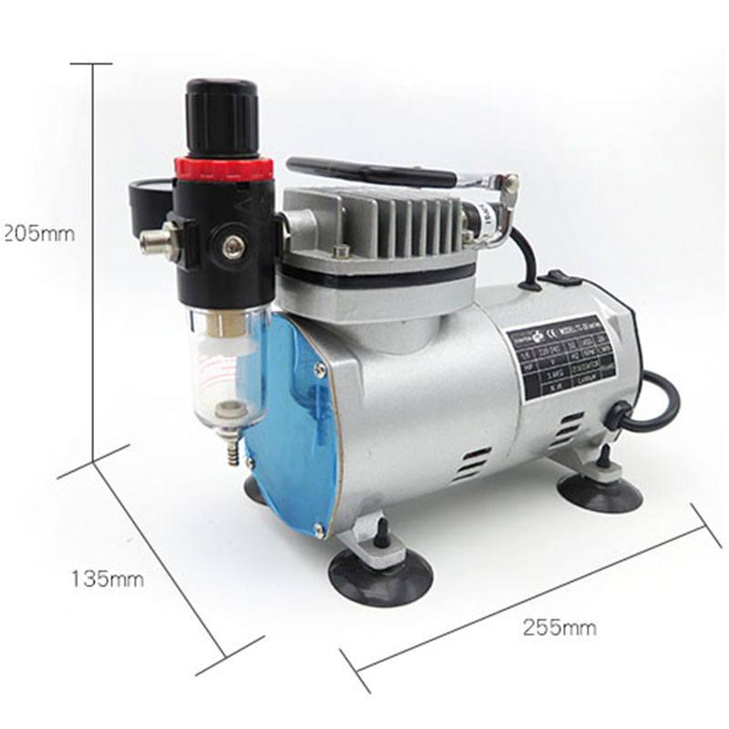 Airbrush Compressor Kit - Compressore d'aria portatile 220V 110V 110W,