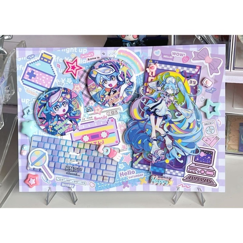 Model Kit Hatsune Miku - Hatsune Miku Acrilico Stand Figura Distintivo