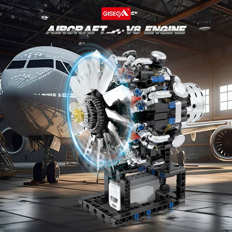 G8910 Motore V8 per Aviazione, - Model Kit Engine recensione e prezzo
