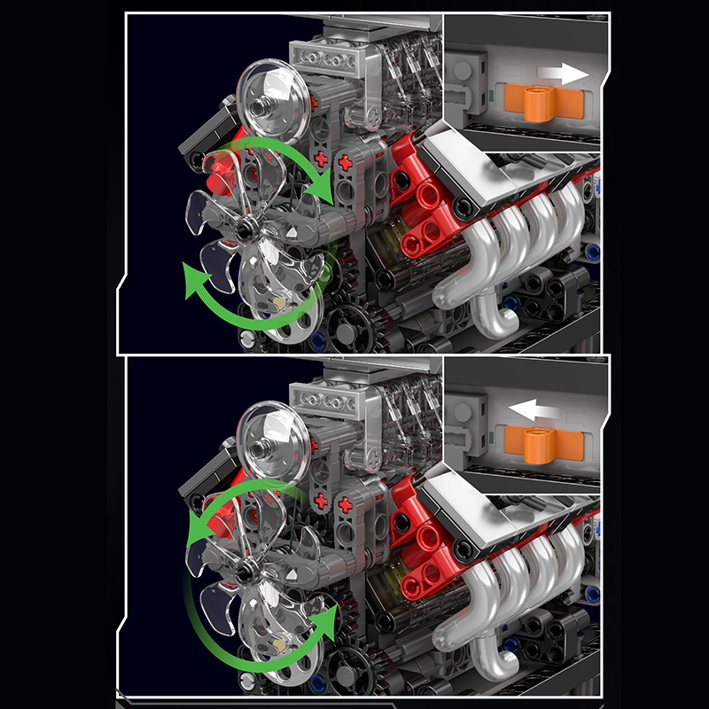 Mould King 10225 Motore tecnic - Model Kit Engine recensione e prezzo