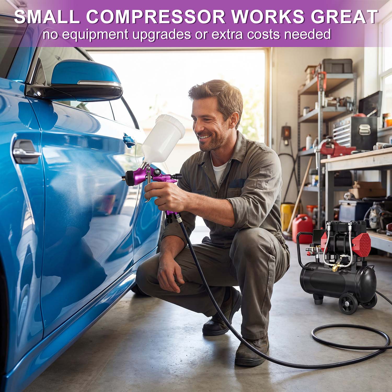 Pistola a spruzzo originale PO - Airbrush Compressor Kit recensione e prezzo