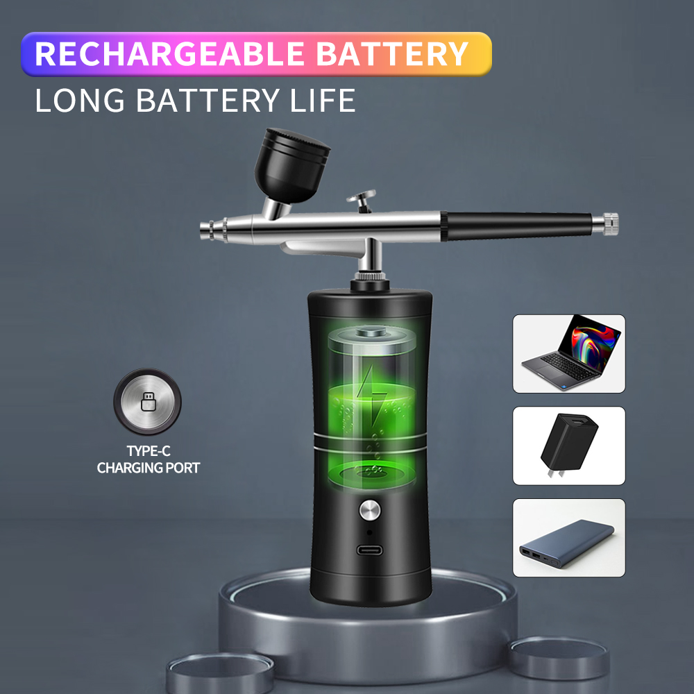 Aerografo wireless ricaricabil - Airbrush Compressor Kit recensione e prezzo