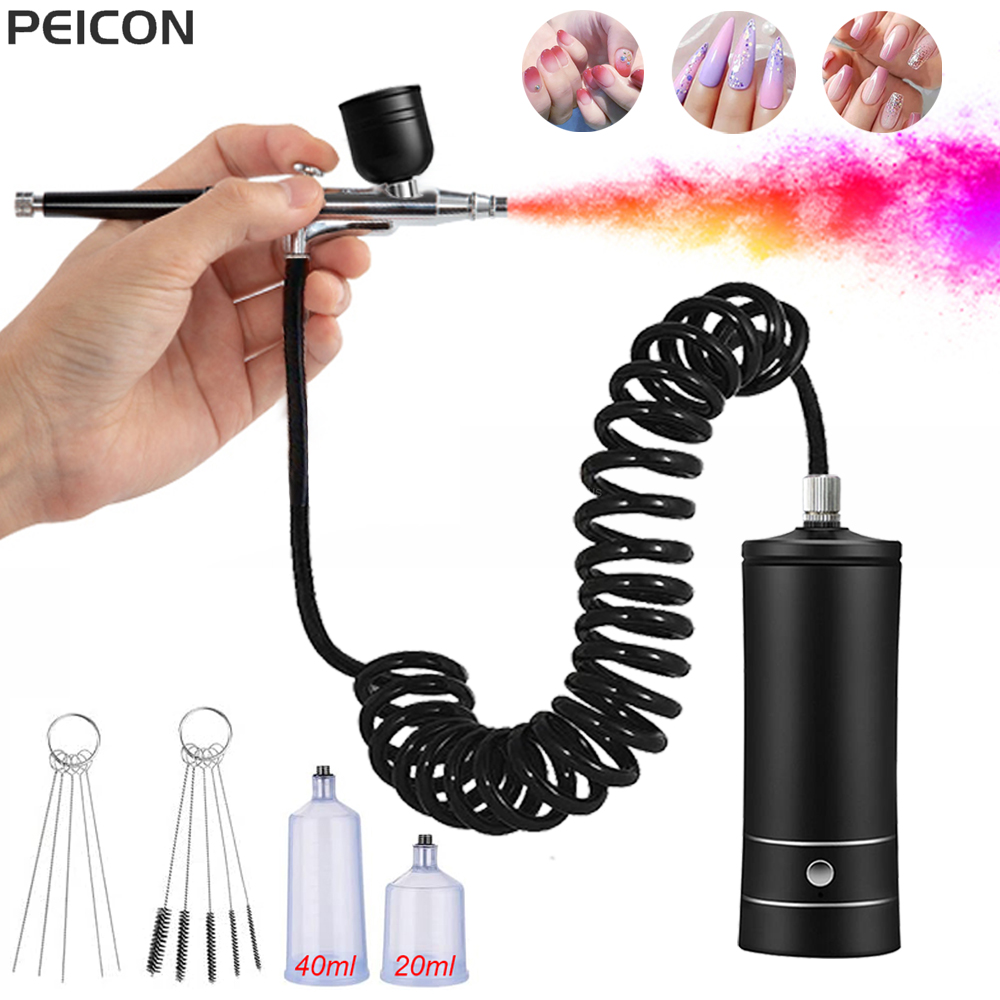 Unghie aerografiche con compre - Airbrush Compressor Kit recensione e prezzo